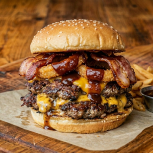 The Double Western Bacon Cheesburger